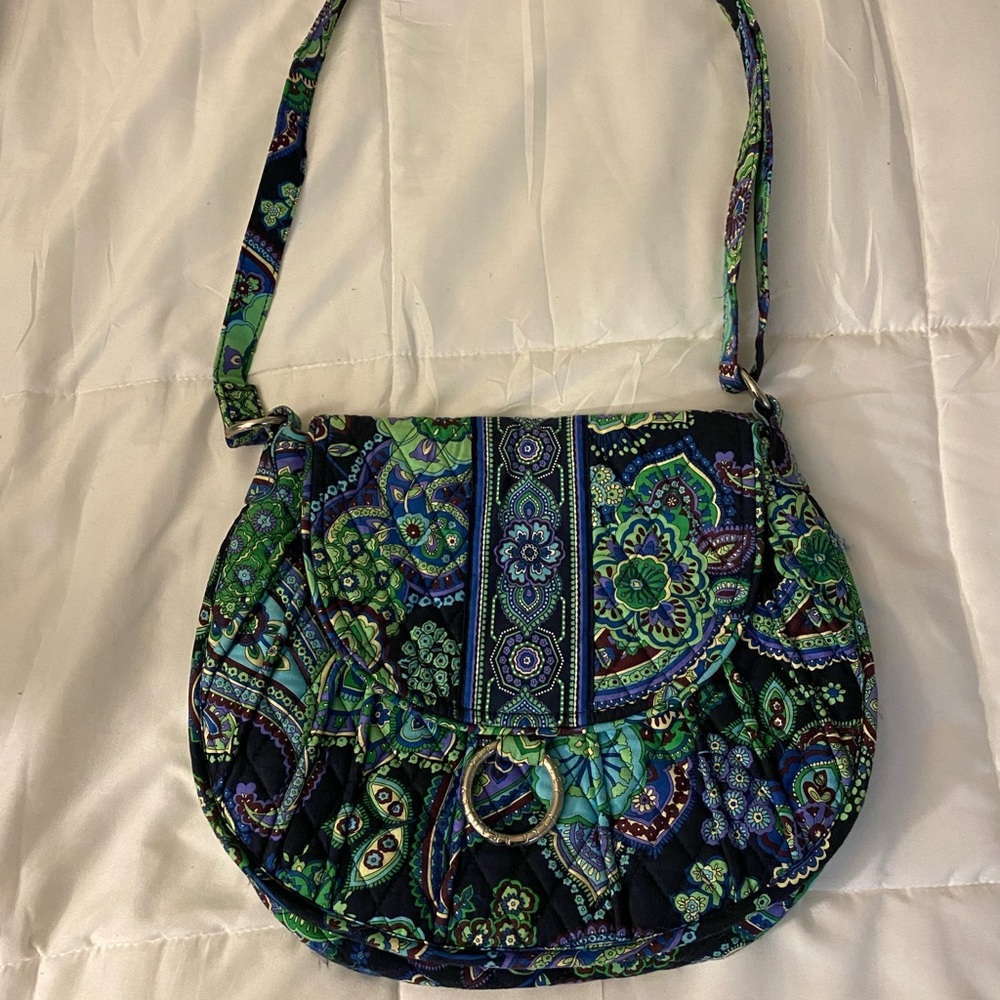 Vera Bradley Shoulder Purse - Retired Pattern - Rhythm & Blues (Winter 2011)